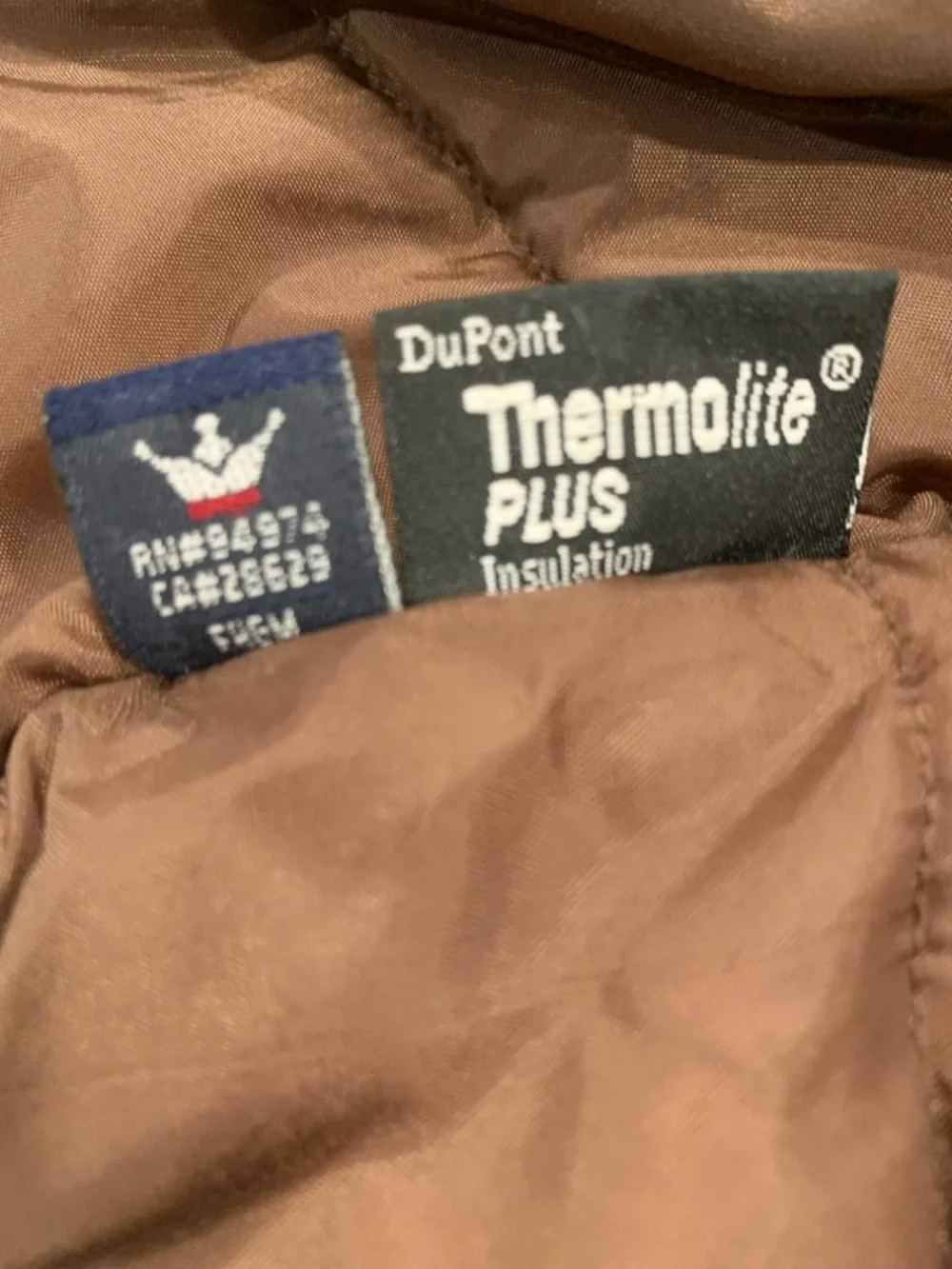 Stüssy Vintage Faux Fur Lined Thermolite Size Large Men’s‎ Jacket